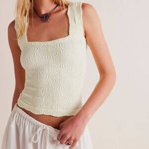 Free People Love Letter Cami in Ivory Cream